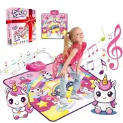 Dance Mat for Kids Ages 4-8 Girls - Light Up Unicorn Pad with LED Lights, Adj...