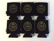 Warsteiner Bottle Can Koozie Brand Two Logos Fold Flat ~ Set of 6 ~ NEW & F/Sh.