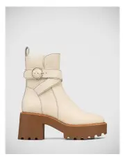 [Wittner] Solay Leather Ankle Boot in Vintage Ivory