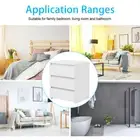 White Modern Nightstand Bedside Table with 3 Drawers Storage Bedroom Furniture