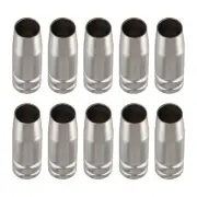 15Ak Gas Nozzle 10Pcs Mig Welding Torch Gas Nozzle Contact Tip For Mig 7653