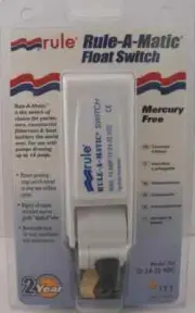 Rule 35A Rule-A-Matic Float Switch For Bilge Pump W/O Fuse