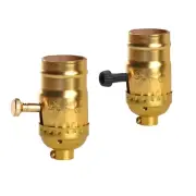 ✨ 2 Pcs 3 Way Lamp Socket Replacement for E26 Threaded Base, 3 Way Light Sockets