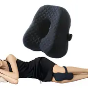 Knee Pillow Memory Foam Leg Pillow with Straps Side Sleeping Leg Pillow