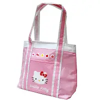 在飛比找Yahoo奇摩購物中心優惠-Hello Kitty 凱蒂貓 保溫防水手提萬用餐袋(甜蜜粉