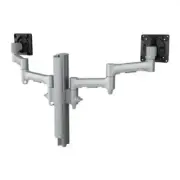 Atdec AWMS-2-4640 Dual Monitor Swing Arms on 400mm Post. Max load: 12kg (flat),