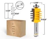 1-1/2" Easy Setup Finger Joint Router Bit - 1/2" Shank - Yonico 15141