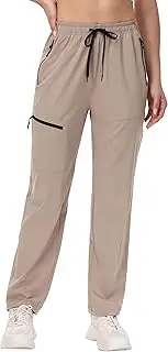 [Blaosn] Womens Cargo Hiking Pants Workout Travel Athletic Lightweight Joggers Pant with Pockets Quick Dry Casual Bottoms