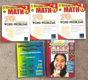 Math Workbook Lot Grades 3-6th Word Problems Multiplication
