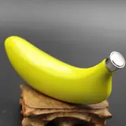 Portable 5oz Banana Hip Pocket Flagon Drinkware with Funnel