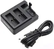 Dual Battery Charger + Remote Control Charger Micro Mini USB for GoPro Hero 8 7 6 5