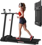 Advwin Electric Folding Treadmill Walking Pad Home Office Gym Exercise Fitness Black