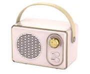 Wireless Stereo Retro Speakers, Portable Bluetooth Vintage Speakers with Powerful Sound