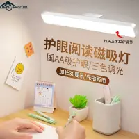 在飛比找蝦皮購物優惠-燈屋檯燈大學生宿舍學習護眼燈LED超亮磁鐵吸附可旋轉充插酷斃