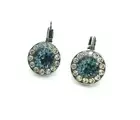Mariana Earrings Elegant Pale Blue & Clear Austrian Crystals Moondrops Cockta...