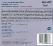 BACH: THE WELL-TEMPERED CLAVIER (BOOKS I & II, COMPLETE) NEW CD