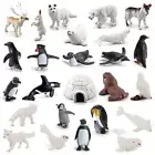 26Pcs Polar Animals Arctic Animals Figurines Winter Animals Figurines Ornaments