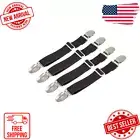 4PCS Adjustable Bed Sheet Fasteners Elastic Suspenders Straps Mattress Covers