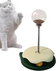 Cat Treat Puzzle | Cat Food Puzzle Treat Ball,Self-Entertainment Ball for Kitten Indoor Enrichment, Weight Management, Boredom Relief