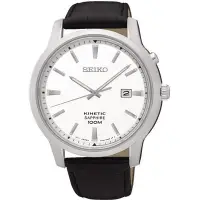 在飛比找Yahoo!奇摩拍賣優惠-新品上市 SEIKO Kinetic 人動電能簡約腕錶(銀X