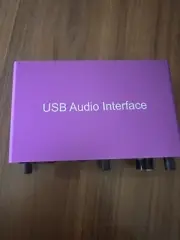 (24Bit/192Khz) 2I2 Audio Interface for Recording Podcasting and Streaming Plug&P