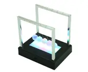 Creative Glowing Newton Balance Pendulum Tabletop Decoration Stainless Steel Newton Pendulum Ball-L