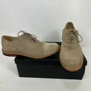 Saks Fifth Avenue Windsor Shoes Beige Suede Men’s Size 11 M Cap Toe