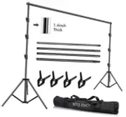 10 x 10Ft Photo Video Studio Heavy Duty Adjustable Muslin Backdrop Stand