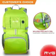 Raise Your Game RYG Lightweight Packable Stuff Daypack Backpack for Camping Trav