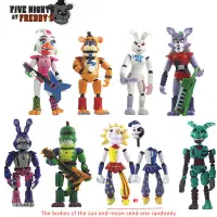 在飛比找蝦皮購物優惠-可愛的 Fnaf 動漫玩具熊的五夜之夜角色玩具兒童可動人偶