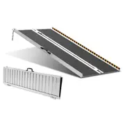Portable Wheelchair Ramp 152cm, Non-Slip Aluminum Folding Handicap Ramp, Door Threshold Ramps for Wheelchair for Home,Wheel Chair Ramp Steps, Cars, Scooter, Cart, Curbs,