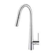 Chrome Kitchen Sink Mixer Tap Round Pull Out Tap Laundry Sink Faucets