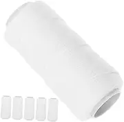 ERINGOGO 6Rolls Cotton Facial Hair Removal Threading Tools Soft Durable Epilator Strings for Eyebrow Threading Precision Face Hair Remover Easy Application for Hair Plucking