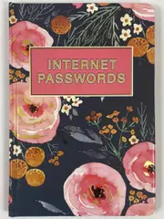 Ozcorp Internet Passwords Book A5 Hardcover Lined - Rustic Floral PB01