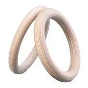 Home Kids Adult Fitness Made Of Home Pull Up Pcs Wood Gymnastics Rings