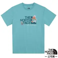 在飛比找momo購物網優惠-【The North Face】女 吸濕排汗花卉LOGO短袖