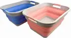 41L (10.8 Gallons) Collapsible Plastic Laundry Basket-Foldable Pop up Storage Co