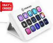 Stream Deck MK.2 Studio Controller 15 Macro Keys for OBS, Twitch, YouTube - Whit