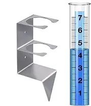 Garden Rain Gauge - Digital Rain Gauge, Portable Glass Rain Gauge with Stake | Rainwater Catcher, Reusable Snow Knife for Yards, Lawn, Paths, Patio, Garden
