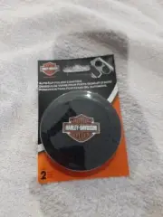 OEM Harley-Davidson Orange Bar & Shield Drink Holder Coasters, Set of 2