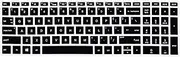 uxcell 1 PC Ultra Thin Silicone Keyboard Cover Protector, QWERTY Layout Protective Keyboard Skin Laptop Keyboard Cover Film Accessories for HP Pavilion 15 Laptop, Clear Black