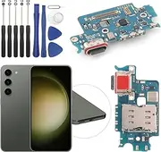 Replacement for Samsung Galaxy S23 5G Charging Port Dock Connector for Galaxy S23 S911U Charging Port Replacement USB Charger Board Flex Cable Assembly Accessories with Repair Tools