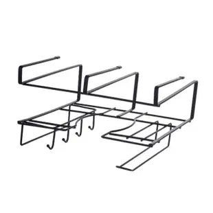 【COLOR ME】鐵藝隔板掛架(上3勾 鍋蓋架 沾板架 置物架 收納架 層架 瀝水架 杯架 紙巾架 保鮮膜架)