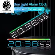 Digital LED Alarm Clock with Rhythm Light, Snooze & Calendar - Home Decor Gift