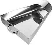 MUSISALY Triangle Packaging Spoon Popcorn Shovel Ice Shovel Spoon Stainless Steel for Snack Bar Kitchen