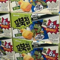 在飛比找蝦皮購物優惠-Orion~ 韓國烏龜玉米脆片136g*6包入，超取一單一箱