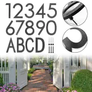 12 Inch Matte Black House Numbers for For outdoor Use on Mailboxes or Doors