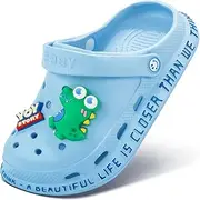 [Virando] Kid's Clogs Slides Boys Girls Slippers Beach Sandals Garden Shoes with Cute 3D-DIY Decorations(Toddler/Little/Big Kids)