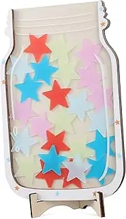 jojofuny 1 Set Motivational Star Reward Jar for Classroom Incentive Tool Sturdy Design with Star Tokens for Behavior Management and School