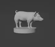 2pcs Farm Animal Pig Monster Manual 28mm Scale DND D&D Tabletop Mini